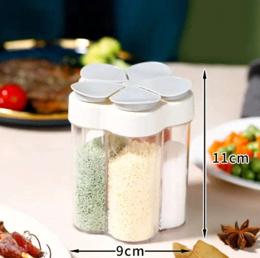 5-Compartment Spice Organizer Jar – Camping & Kitchen | CHANSUNRUN Spice Organizer Jar Oasis Select gray
