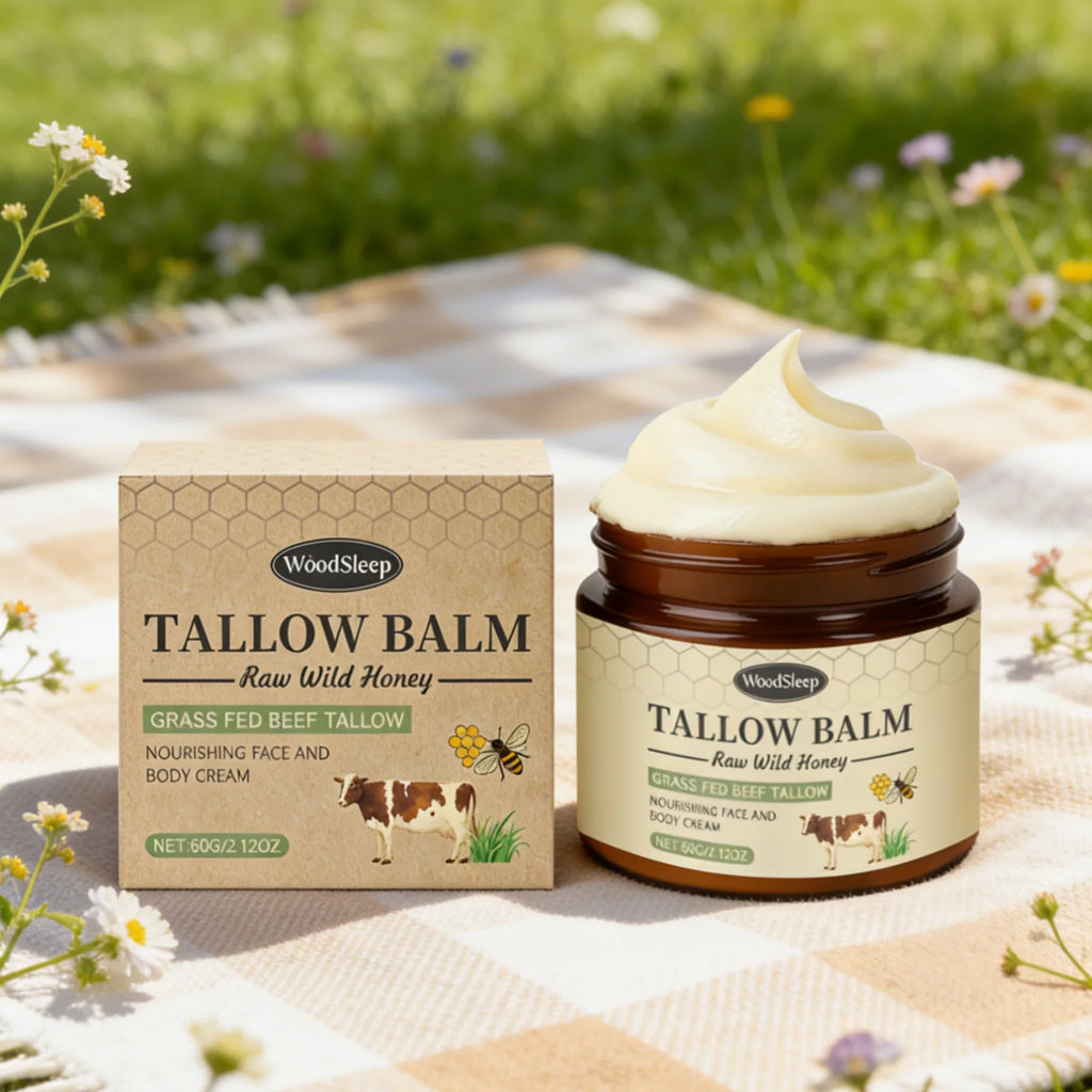 WoodSleep Beef Tallow Body Cream – Nourishing Moisturizer 60g Tallow Body Cream Oasis Select