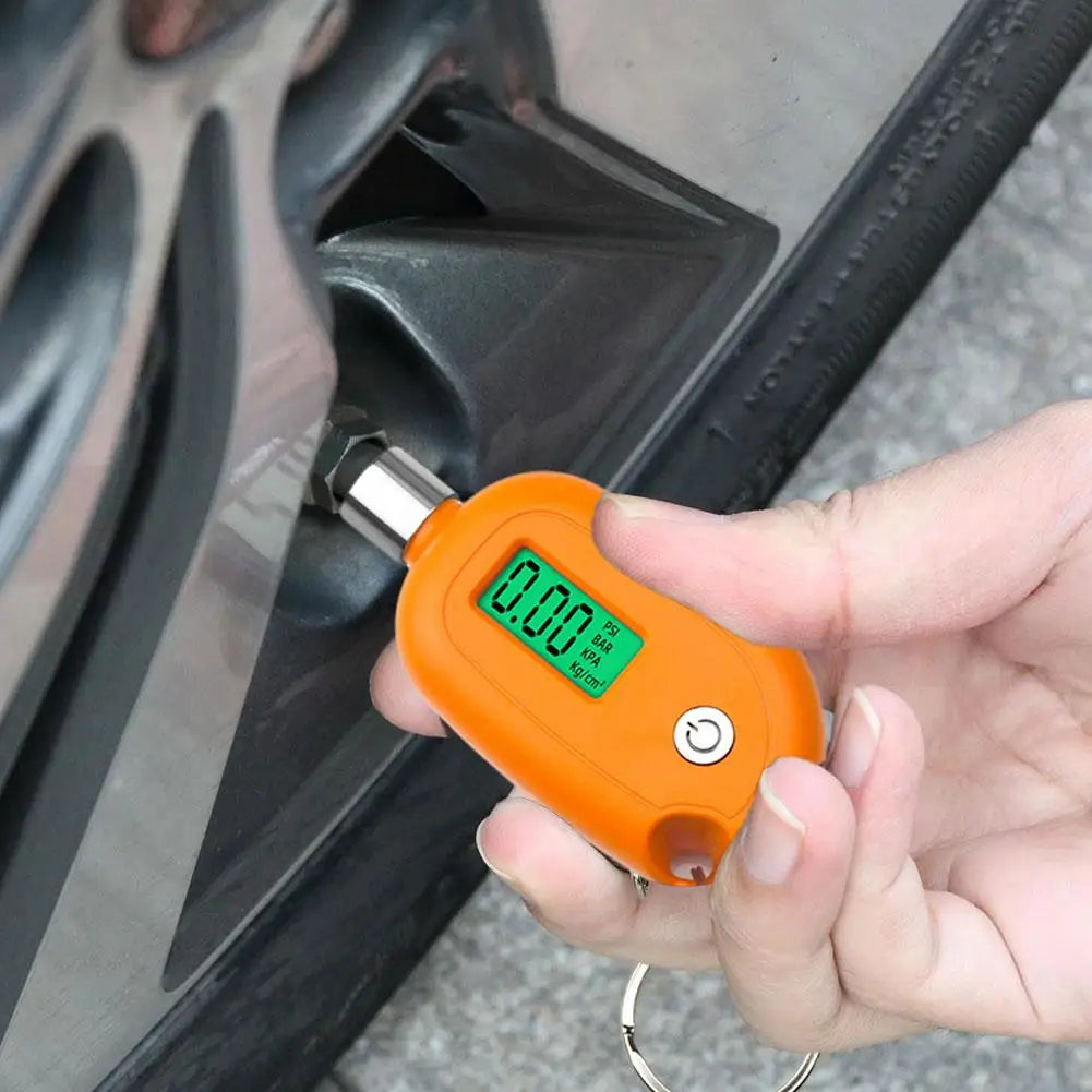 Digital Tire Pressure Gauge LCD – PSI BAR KPA | Car & Bike Digital Tire Gauge Oasis Select