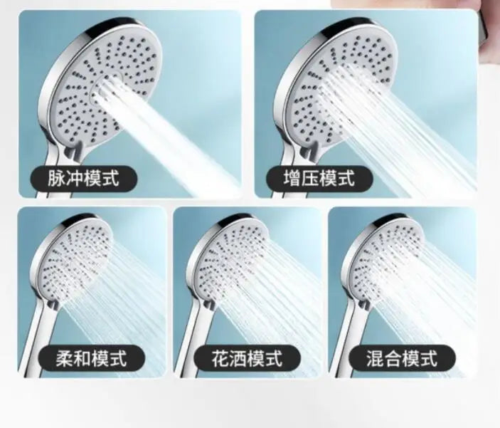 12CM Big Panel Handheld Shower Head 3 Functions Pressurized Water Saving Shower Head Faucet Replacement Bathroom Accessories Oasis Select
