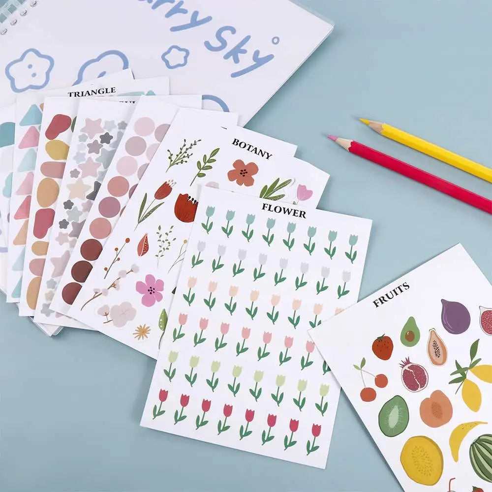 Gift Self-adhesive DIY Diary School Supplies Decorative Decals Label Stickers Diary Scrapbooking Stickers Stationery Stickers Oasis Select