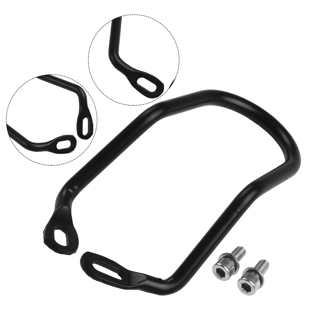 Black Rear Derailleur Protector Carbon Steel MTB 1PC Bicycle Chain Cover Double Wings Frame Gear Guard 1* Nice Oasis Select