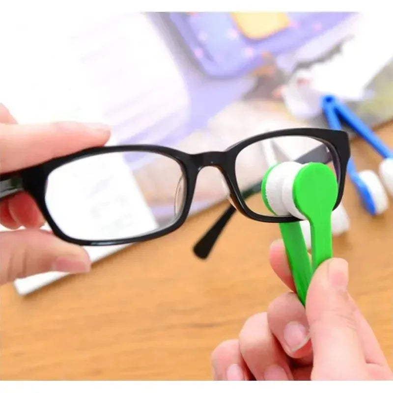 1/2/5pcs Portable Mini Glasses Cleaning Brush Multifunctional Mini Brush Microfiber For Sunglasses Wipe Cleaner Accessory Tools Oasis Select