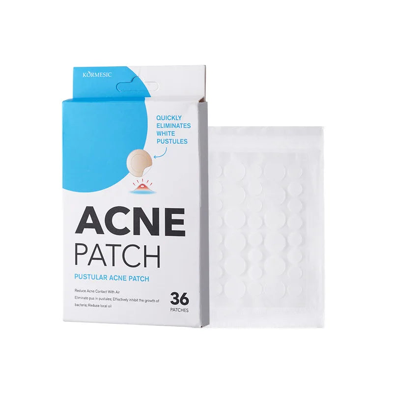 20/36pcs Acne Patches Hydrocolloid Invisible Pimple Patch for Face Fast Healing Spot Treatment Stickers for Overnight Makeup Oasis Select Blue-36 PATCHES