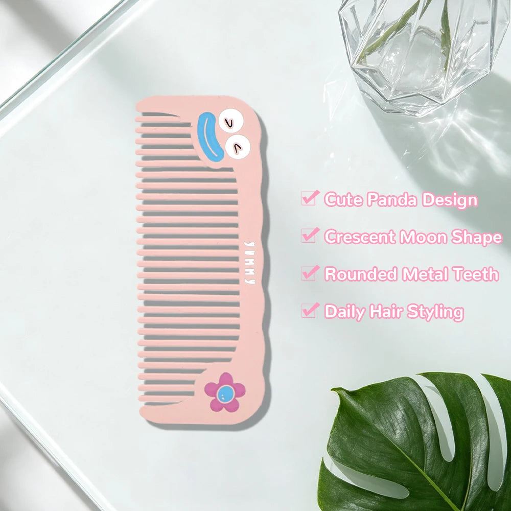 Cartoon Cat Wide Tooth Comb – Anti-Static & Heat-Resistant