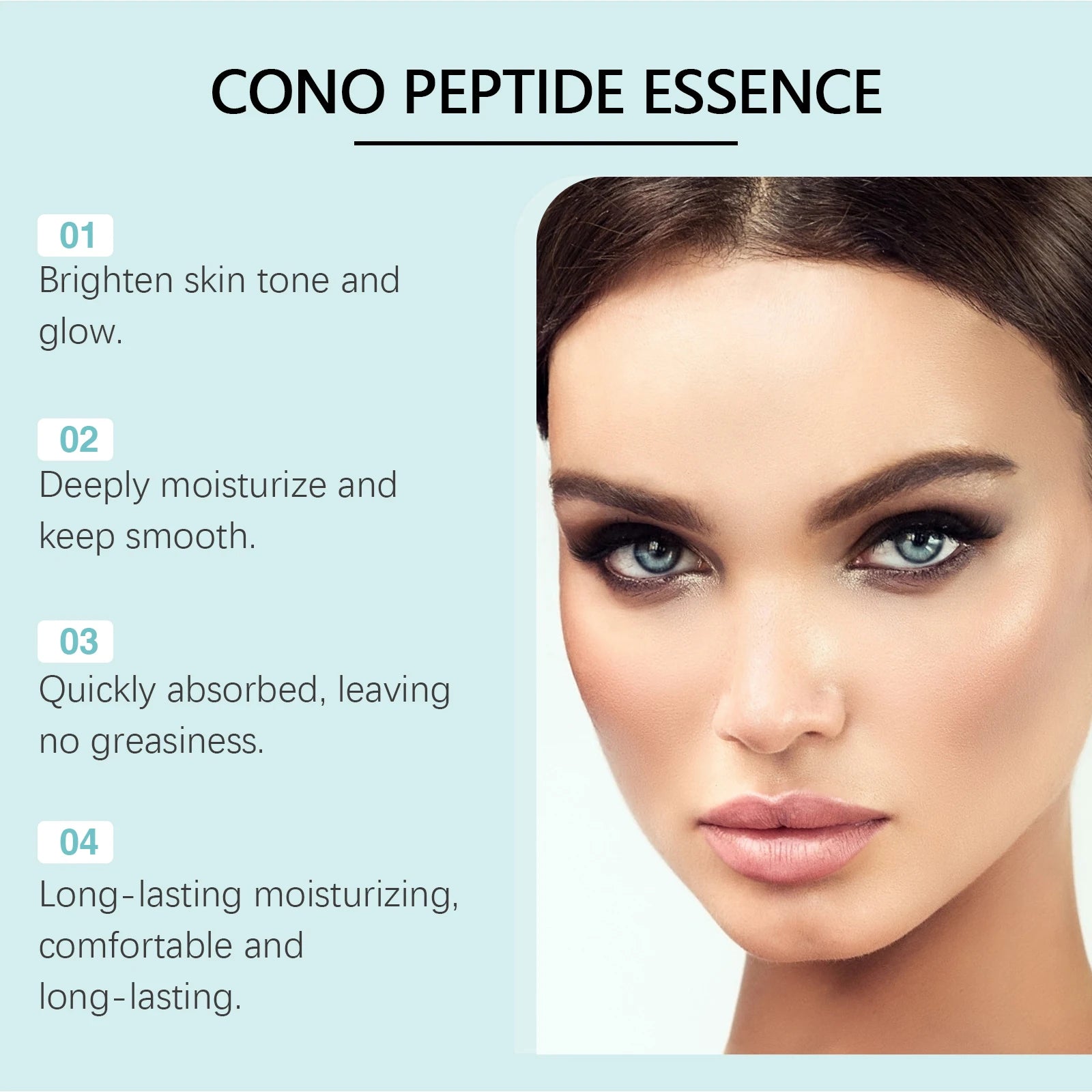 84%Cono Peptide Essence Fade Fine Lines Lighten Pigmentation Lift Firming Skin Lasting Moisturizing Hyaluronic Acid Facial Serum Oasis Select