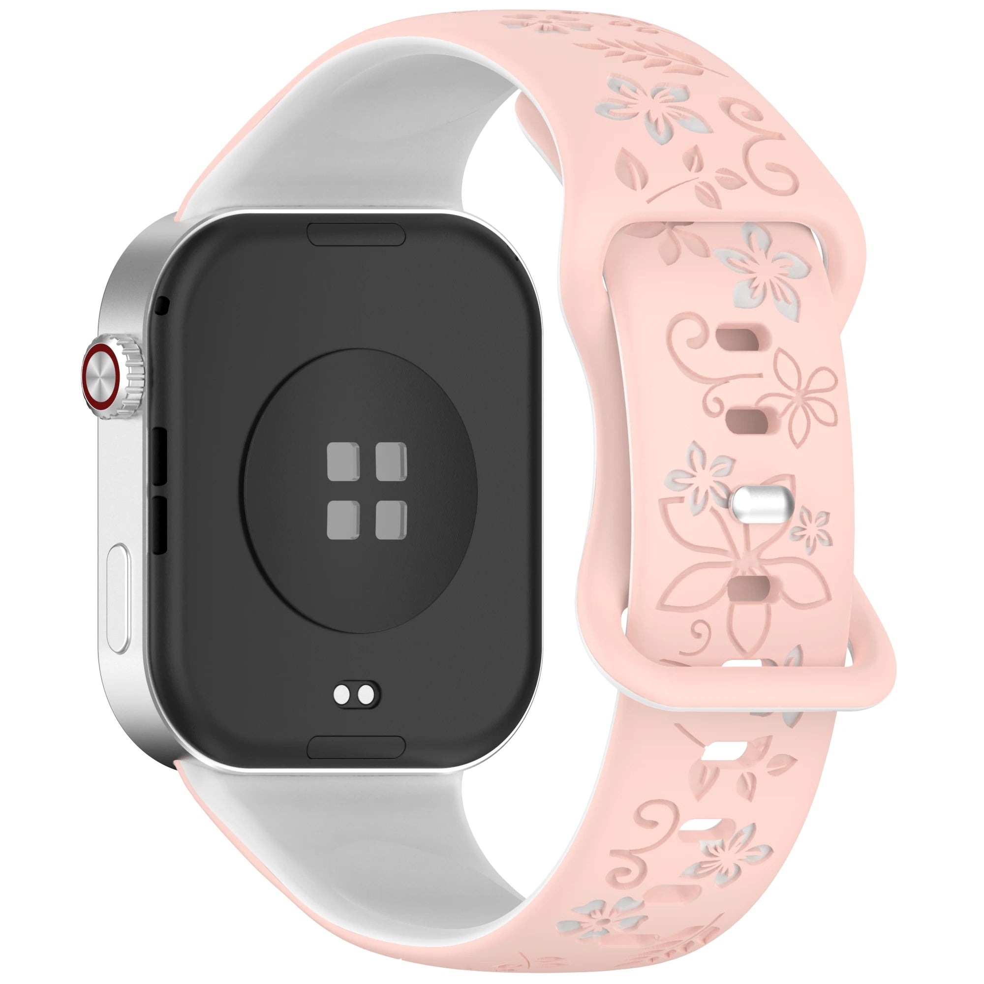 Two-Tone Floral Silicone Strap for Redmi Watch & Mi Band 8/9 Pro Silicone Watch Strap Oasis Select