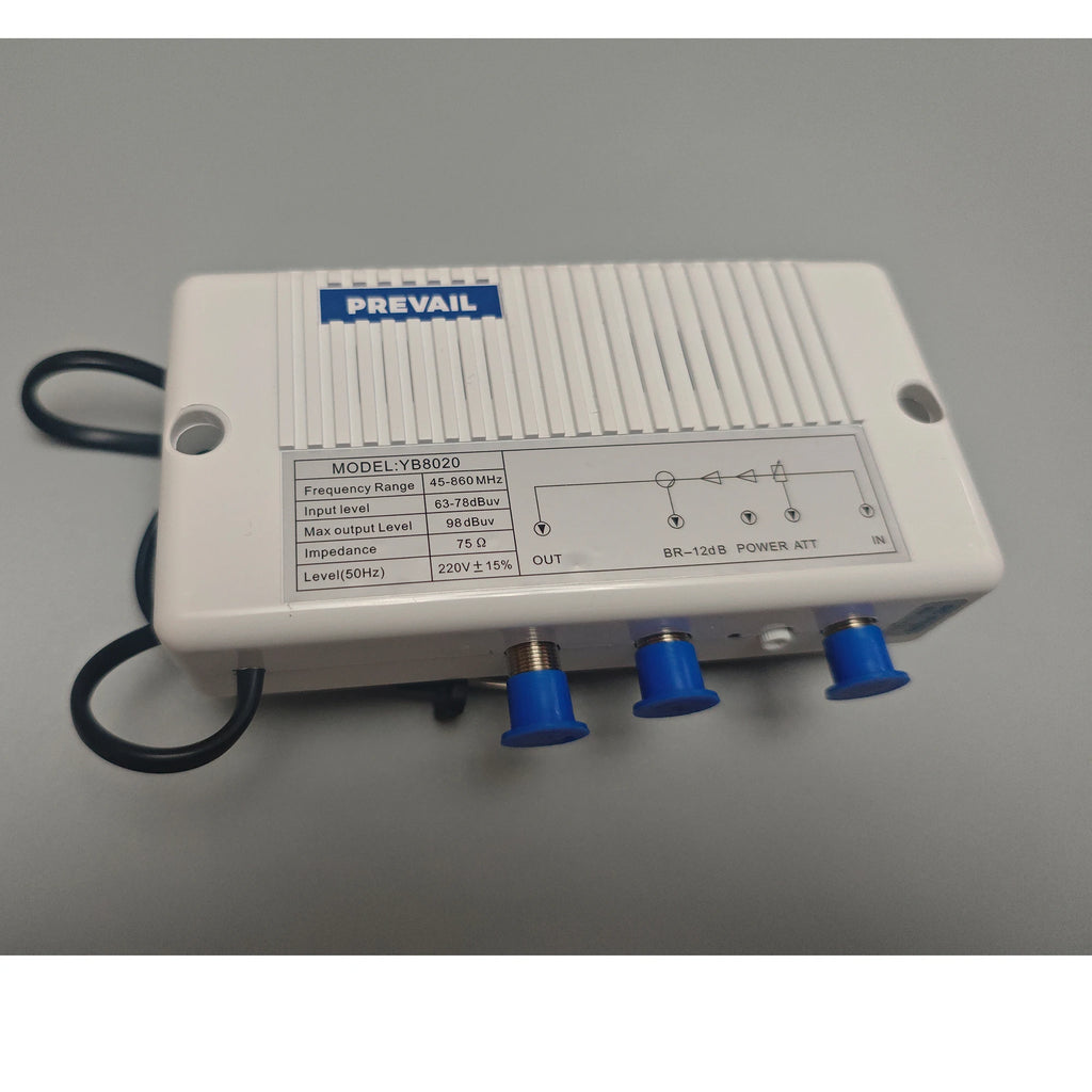 20db cable TV RF signal amplifier indoor type 45-860MHz 1 in 2 out, adjustable output Catv amplifier Oasis Select