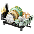 Kitchen Dish Drain Rack Tableware Storage Rack Tableware Shelf Drain Basket Sink Dishwasher Dish Rack Oasis Select Grey-Cup Holder