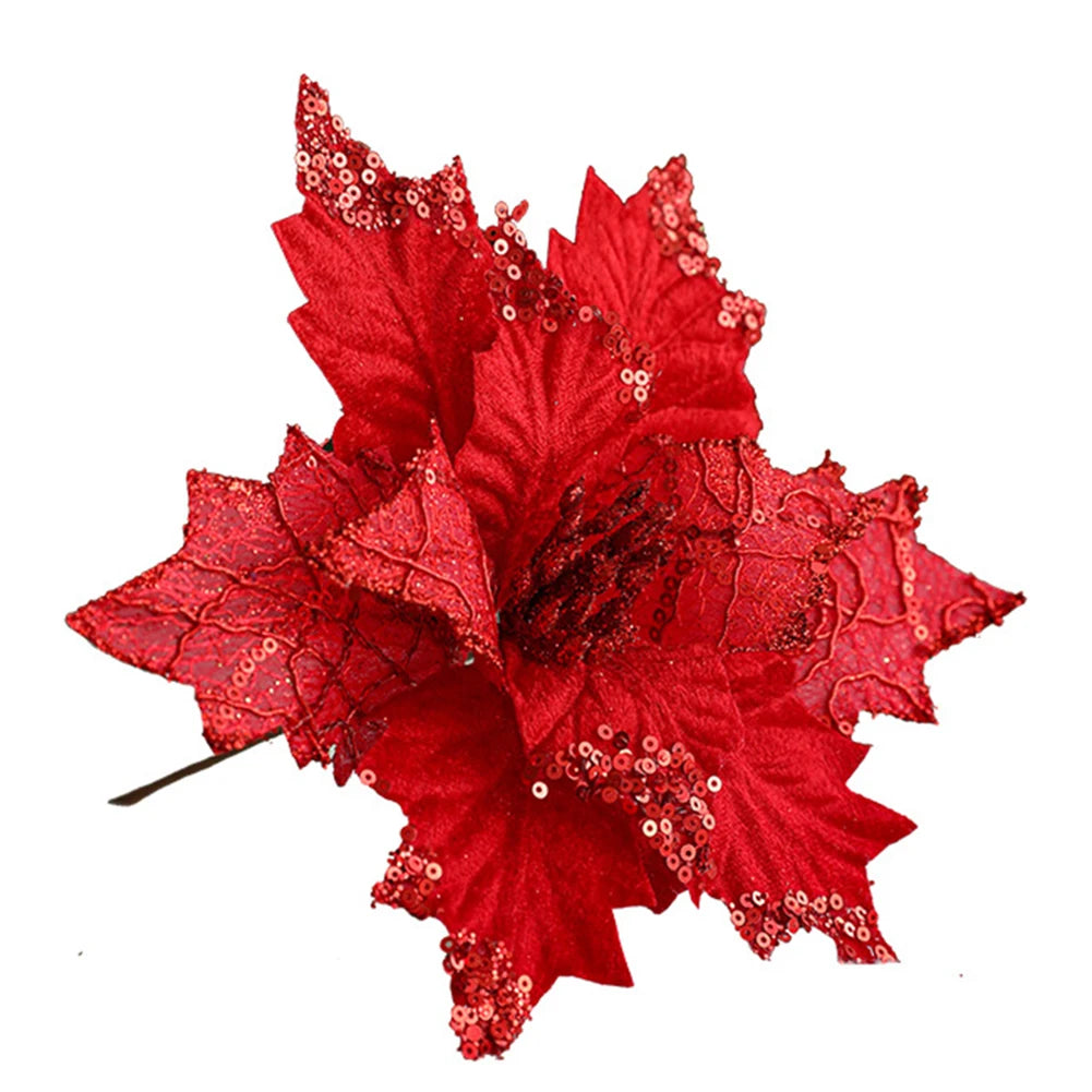 Festive Atmosphere 20cm DIY Flower Arrangement DIY Flower Arrangement For Christmas Bride Flannel Ornaments Beautiful Design Oasis Select Red China Mainland