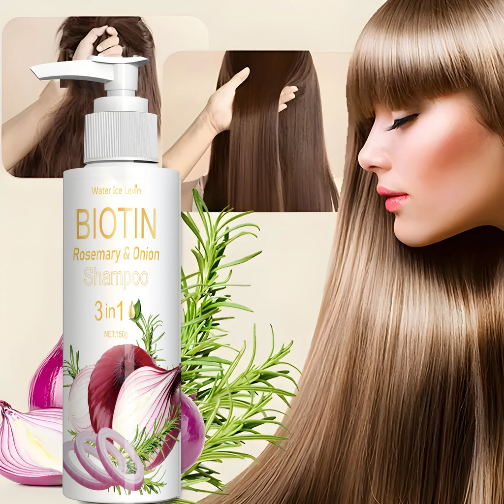 Biotin Rosemary Onion Shampoo, 72-Hour Oil Control, Soft and Shiny, Say Goodbye to Dry and Greasy Hair, Hair Care and Scalp Care Oasis Select