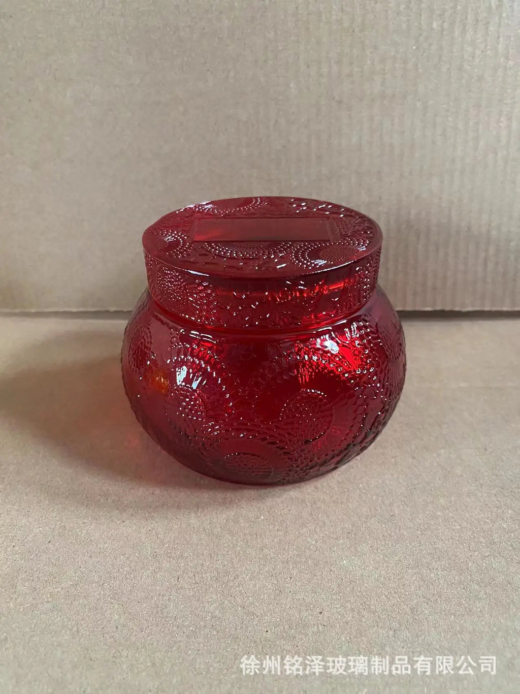 Glass Lid Empty Cup Candle Holder Cute Fragrance Glass Bottle Aromatherapy Candle Container Oasis Select Dark Khaki