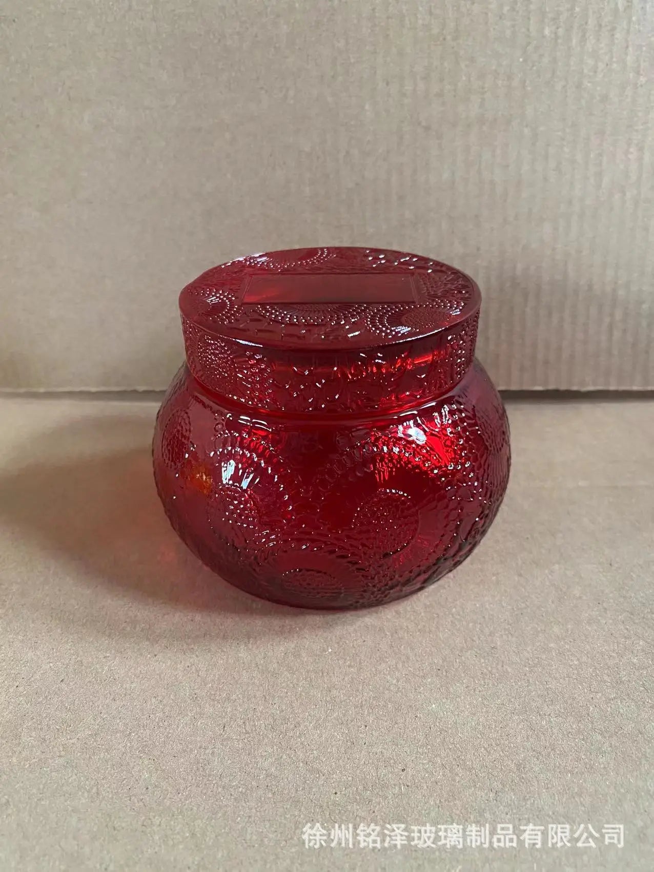 Glass Lid Empty Cup Candle Holder Cute Fragrance Glass Bottle Aromatherapy Candle Container Oasis Select Dark Khaki
