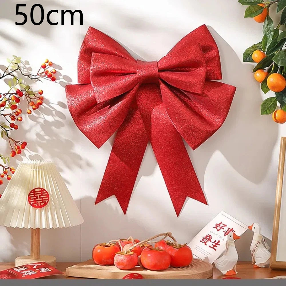 Giant Christmas Bow DIY Kit – 30/50/75cm Holiday Decor