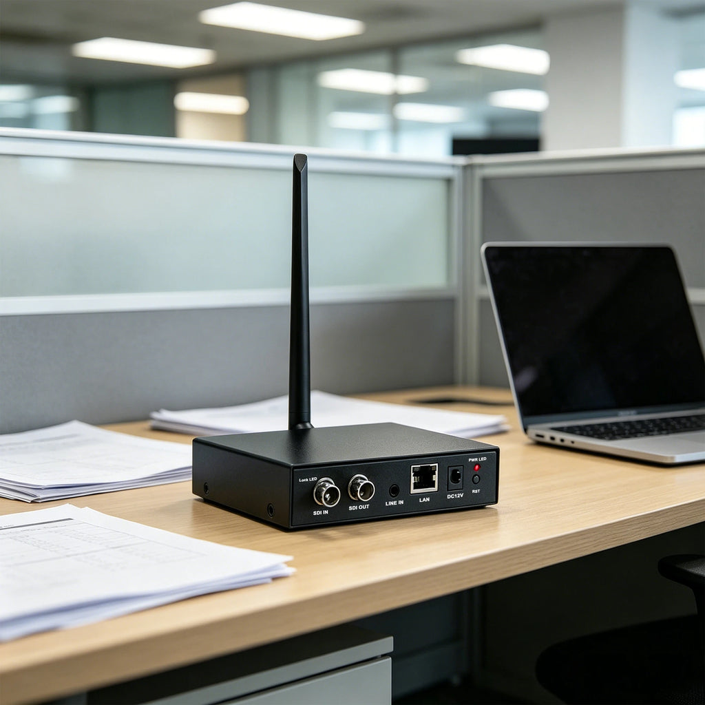 Single-channel SDI video encoder with loop-out for live streaming via RTMP, HLS，UDP-TS, dual-band Wi-Fi, SDI to IP conversion Oasis Select