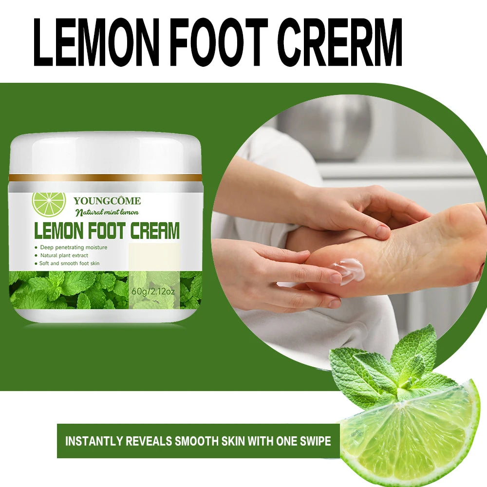 YOUNGCOME Lemon Foot Cream – Heel Repair & Moisturizer 60g