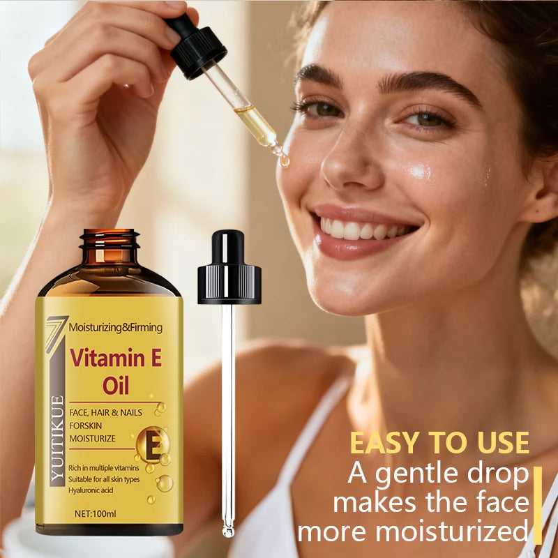 YUTIKUE Vitamin E Oil 100ml – Face, Hair & Nails Moisturizer
