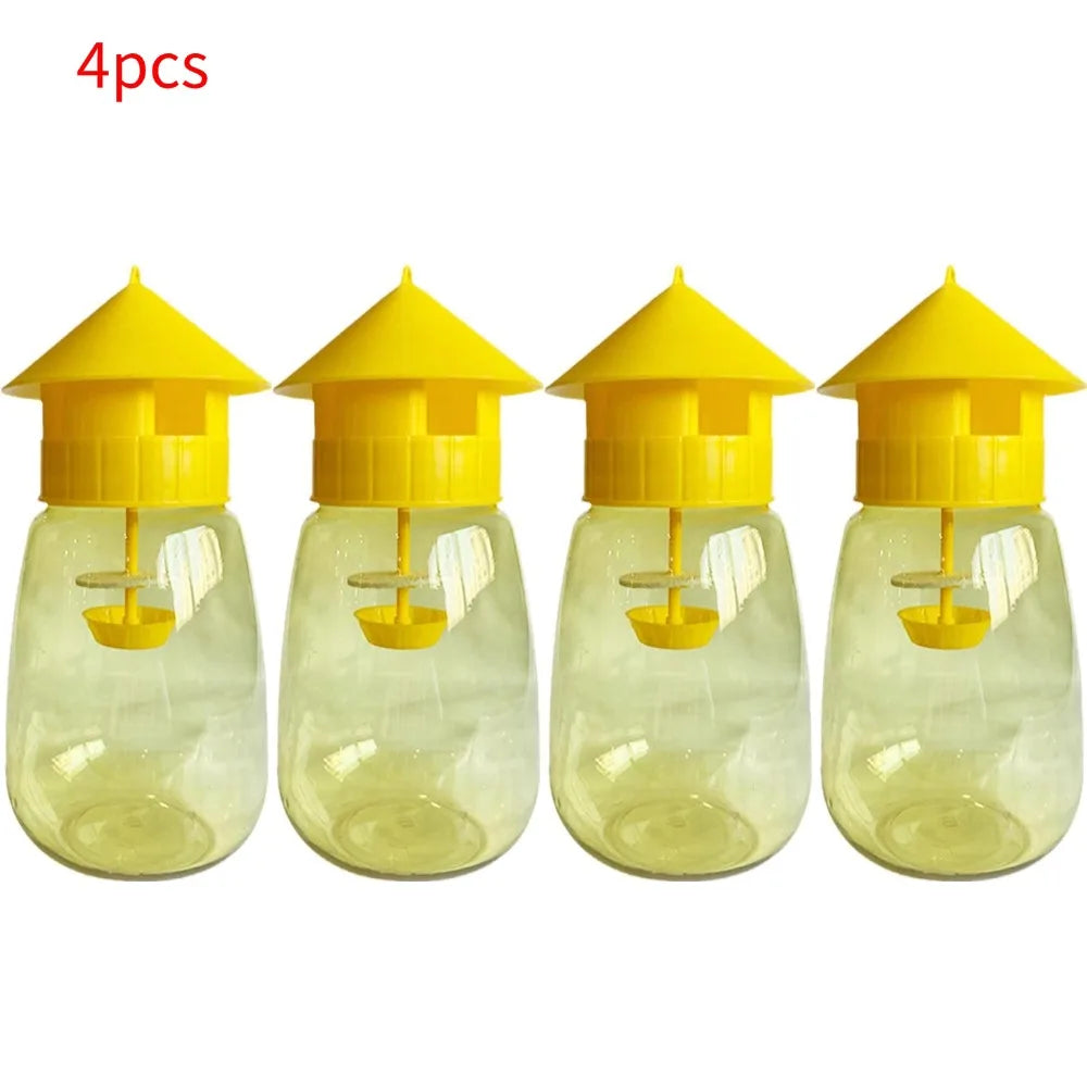 Plastic Fruit Fly Trap Killer Drosophila Trap Anti Fly Fruit Fly Killer Catcher Orchard Insect Trap Pest Control Tool 1-20pcs Oasis Select 4pcs