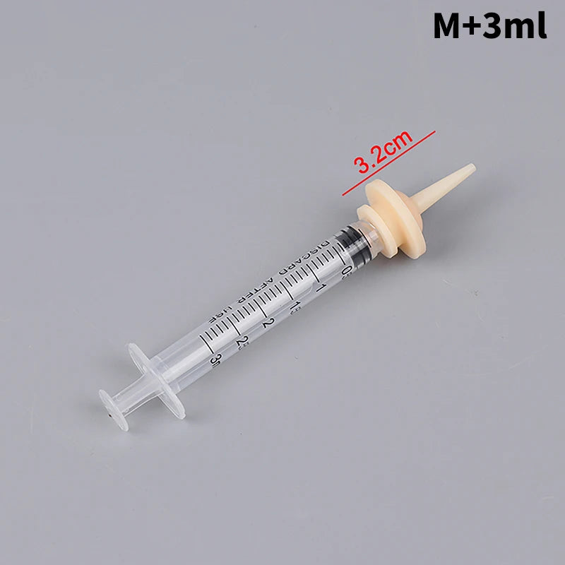 Pet Oral Syringe Feeder with Silicone Nipple | Puppy Kitten