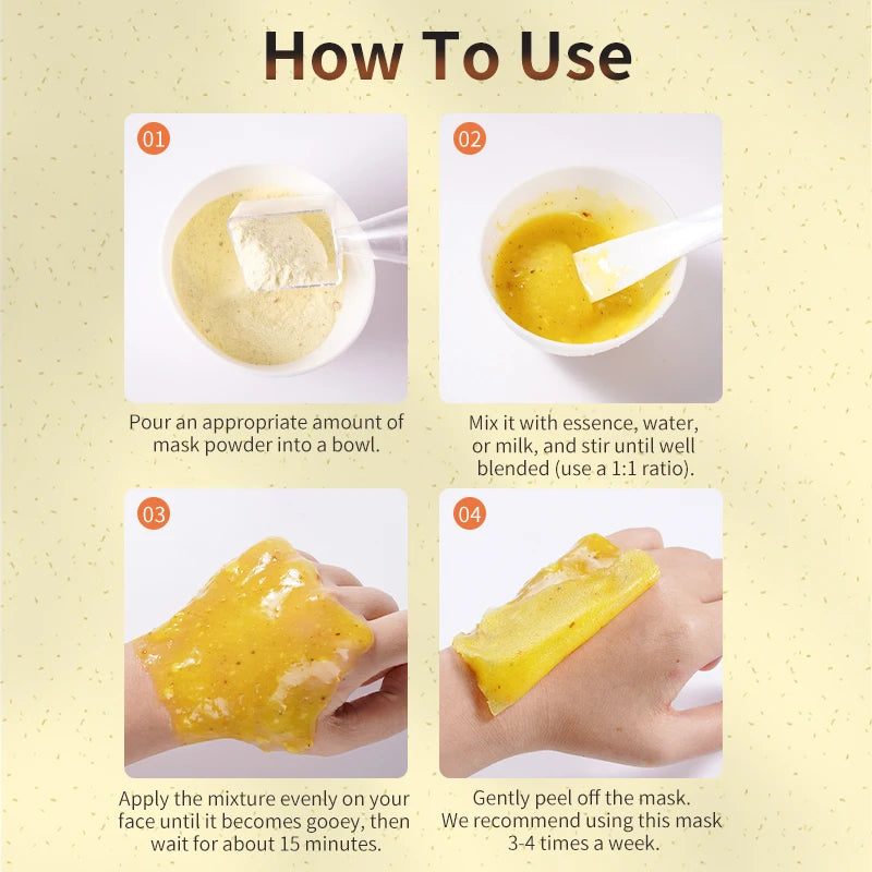 Turmeric Jelly Mask Powder – Oil Control & Blackhead Removal Peel-Off Face Mask Oasis Select