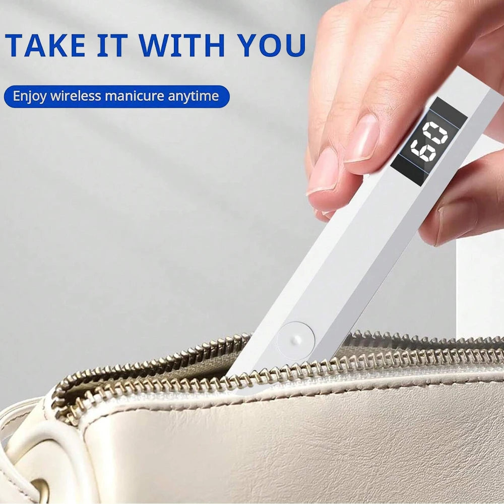 Handheld UV Light for Gel Nails Portable UV Nail Lamp Rechargeable LED Nail Lamp for Nails Art Desk Stand Oasis Select