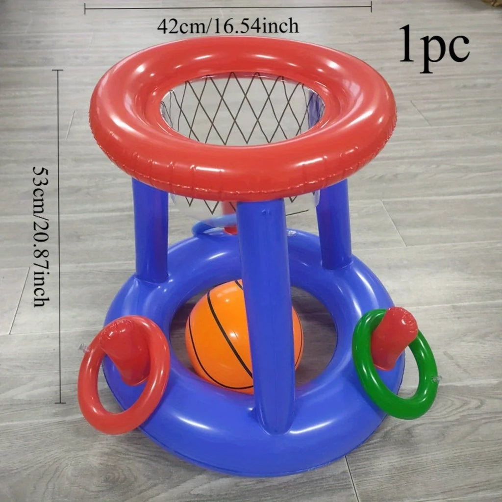 Inflatable Water Basketball Hoop – Pool Toy for Kids & Family