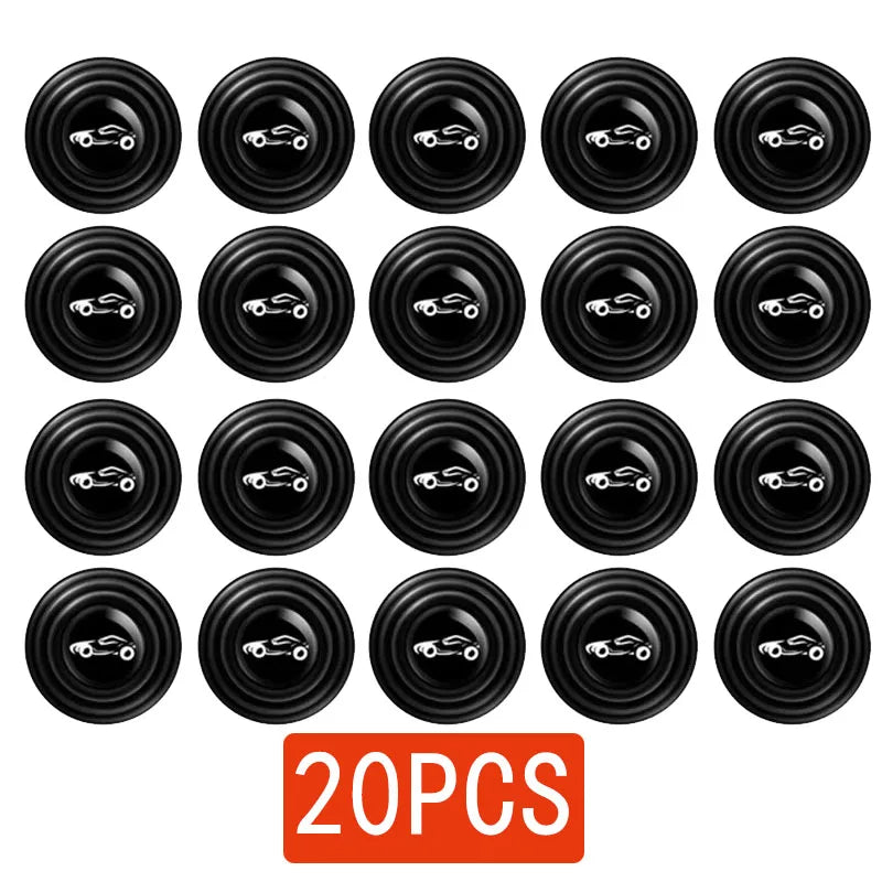 5-30PCs Car Door Pads Shock-Absorbing And Silent Mat Anti-Collision Silicone Door Protector Stickers Buffer Gasket Accessory Oasis Select 20pcs with logo