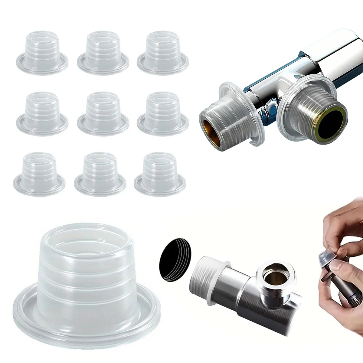 20/40/60PCS Silicone Thread Seal Tape DIY Plumber No Wrap Self Fusing Faucet Valve Pipe Fix Leakproof Waterproof Oasis Select