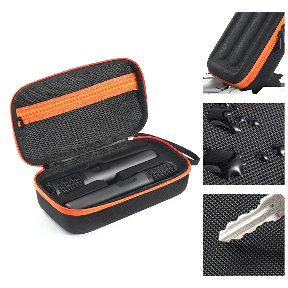Microphone Storage Bag EVA Bag For Microphones Multiple Compartments Water-resistant Material Compact And Secure Storage Oasis Select