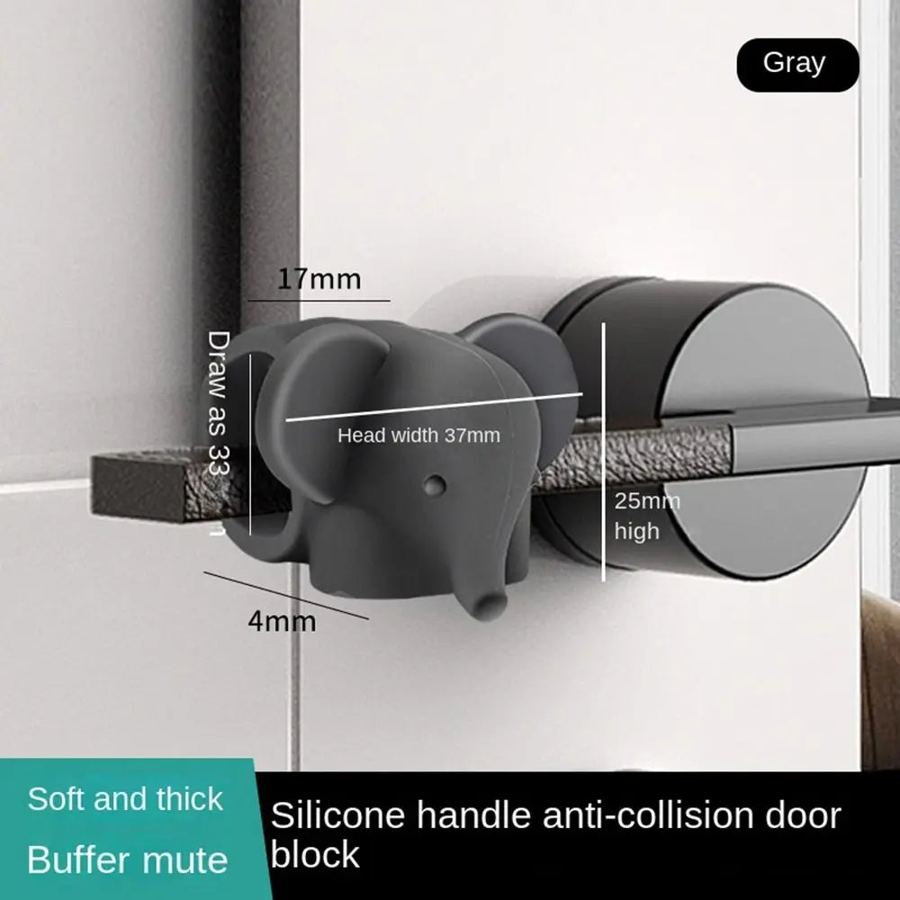 New Silicone Door Stopper Wall Protectors Anti-damage Door Handle Anti Collision Furniture Fittings Protection Mat Door Oasis Select