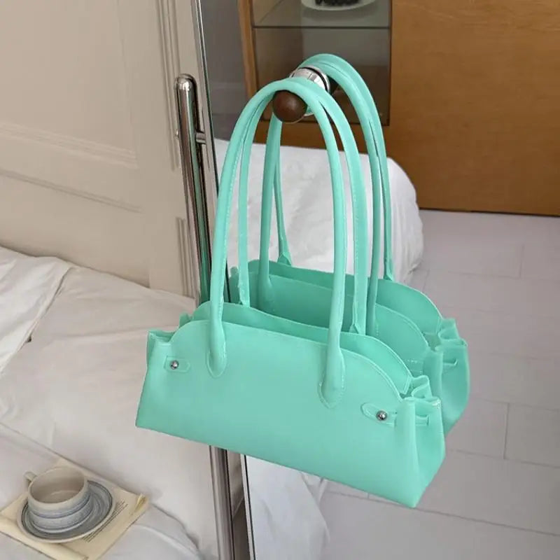 Women's Transparent PVC Bucket Tote Shoulder Handbag | JETTING