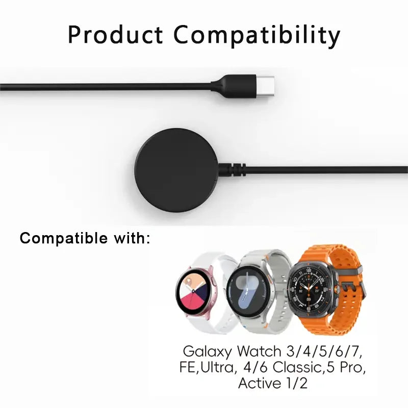 Samsung Galaxy Watch 7/6/5/4 USB Replacement Charger Smartwatch Charger Oasis Select