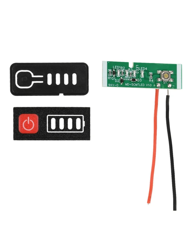 5S 18V 21V Electric Drill Screwdriver Battery Capacity Indicator LED Display 18650 Batteries For Makita Lithium Battery Display Oasis Select Green