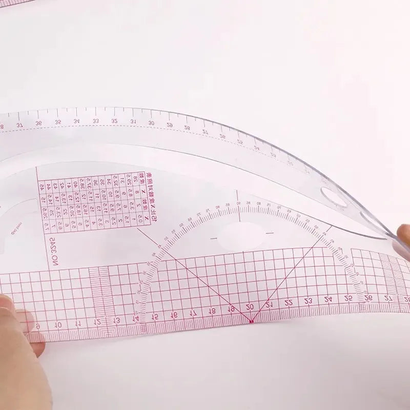 6PCS French Curve Ruler Soft Patchwork Ruler Measure Tailor Ruler Drawing Template DIY Sewing Accessories Tool Kit Oasis Select