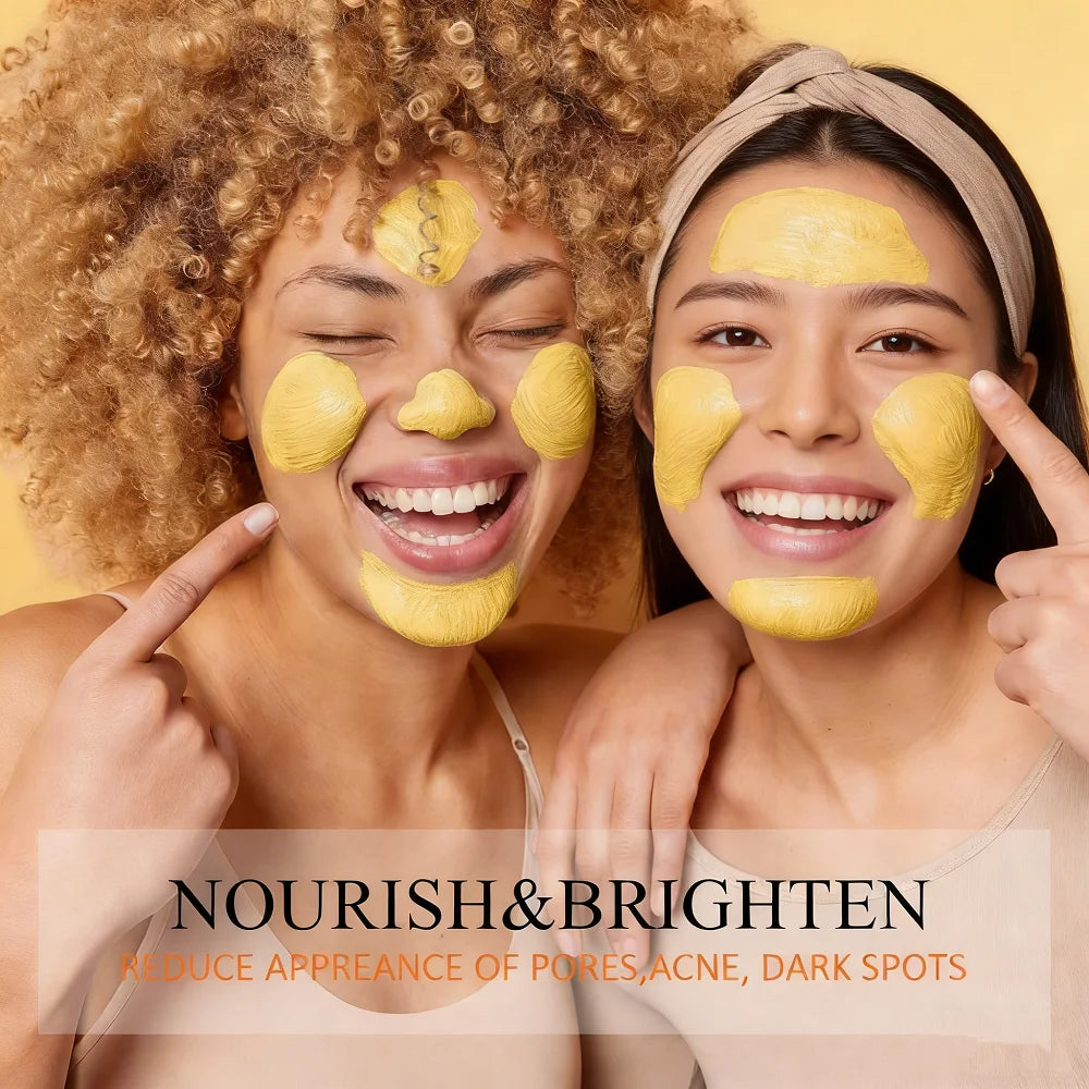 Turmeric Vitamin C Clay Mask Clay for Dull & Blemish-Prone Skin, Deep Cleansing Facial Mask, Face Masks Skincare Oil Control Oasis Select