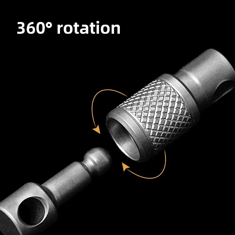 1pcs Titanium Alloy Keychain Quick Pull Lock Car Mini Universal Rotating Ring EDC Small Tool Key Accessories Outdoor Tools Oasis Select