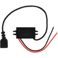12V/24V To 5V Converter Buck Module USB Output DC-DC Step Down Power Adapter For Car Motorcycle Charger USB-A Female Connector Oasis Select Single Square USB 12V 24V 5V 3A