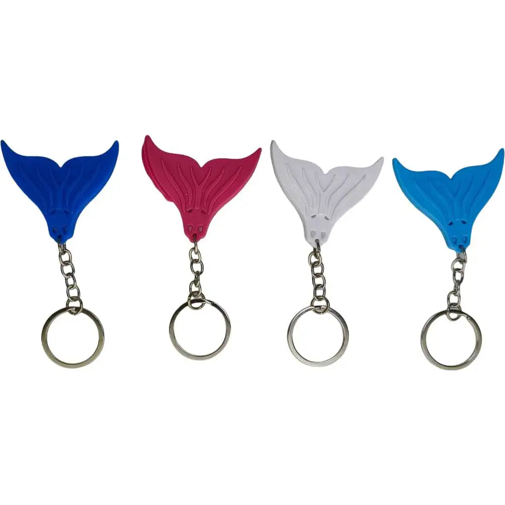 Mermaid Tail Keychain Diving Theme Soft Silicone Keyring Decorative Fish Tail Pendant Mermaid Flipper Keyring Free Diving Oasis Select