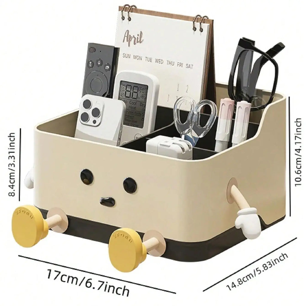 1pc multifunctional desktop storage box, cosmetic organisation shelf countertop storage and display box(with sticker) Oasis Select