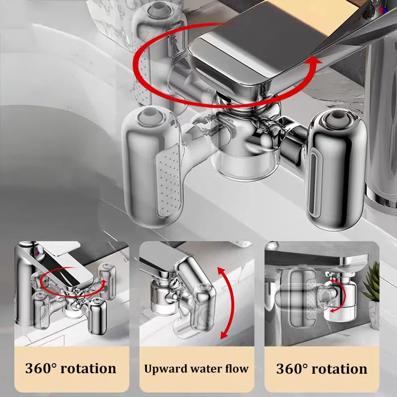 4-speed Filter faucet robotic arm with rotation multi-functional extension hand basin face basin splash-proof head faucet Oasis Select