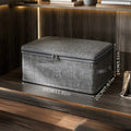 Stackable Foldable Fabric Storage Boxes with Lids and Handles Rigid and Foldable Storage Boxes Clothing Lockers Under-Bed Storag Oasis Select 30cm