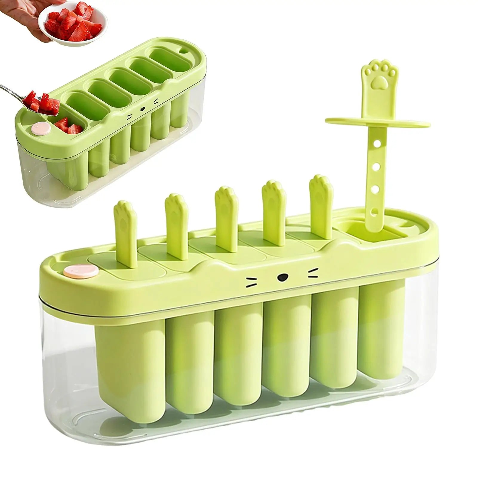 Pop Stick Maker Mold Popsicles Molds 6 Cavity Popsicles Molds Silicone Popsicles Maker Mold Ice Pop Molds Popsicles Sticks Oasis Select
