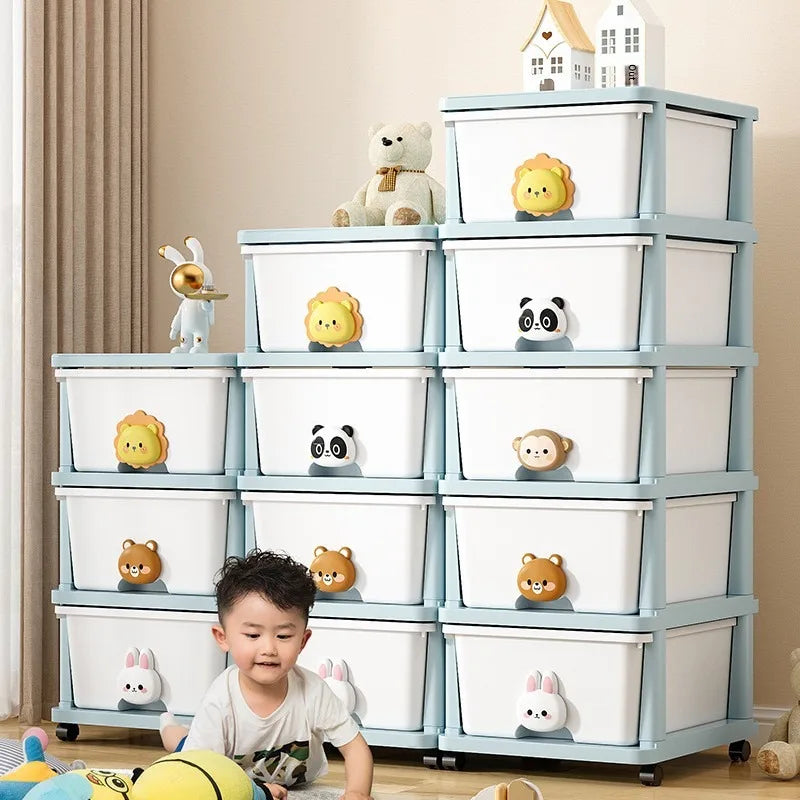 Locker Children's Baby Clothes Storage Box Bedside Table Cross-border Drawer Layered Storage Cabinet Cabinet Locker Oasis Select