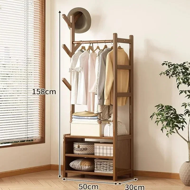 Multi-functional Floor mounted clothes hanger, bedroom home clothes rack, simple indoor storage rack, clothes rack, storage rack Oasis Select Without drawer 50cm