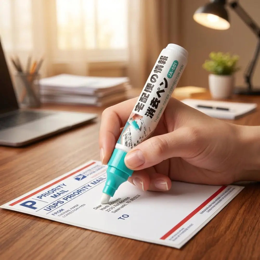 Portable Thermal Paper Erasing Pen Large Capacity Remove Address Phone Privacy Protection Pen Durable Shipping Labels Bills Oasis Select