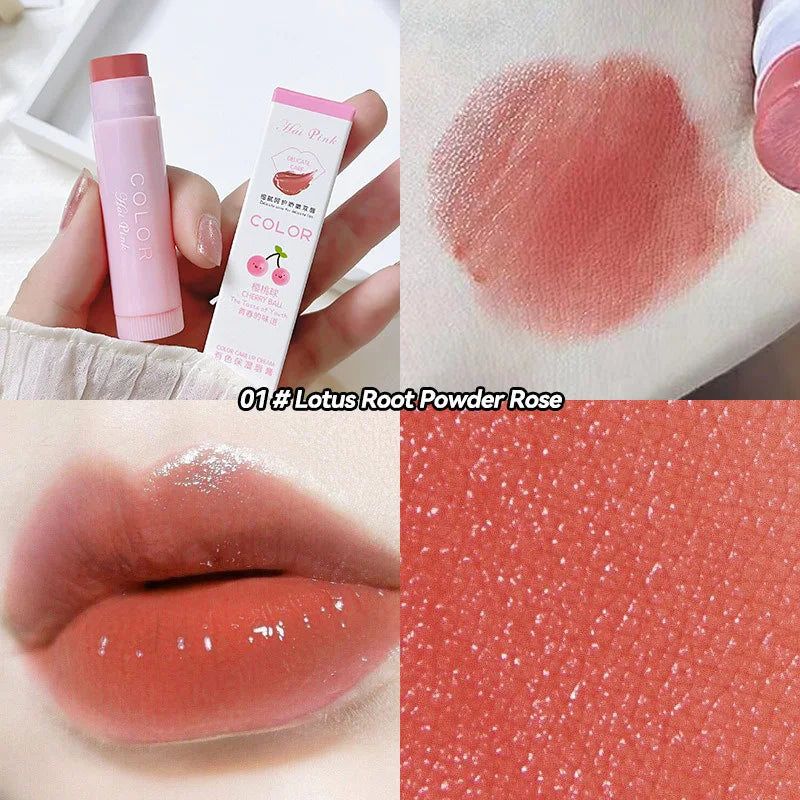 HAIPINK 3-Piece Set Tinted Moisturizing Lip Balm - Hydrating, Fade Lip Lines, Prevent Chapping Oasis Select 01