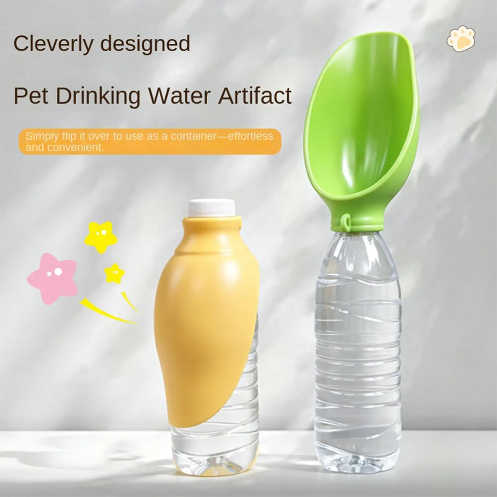 Dog Bottle Water Dispenser Foldable Portable Pet Supplies Dog Walking Accessories Water Bowl for Hiking Camping Backpacking Oasis Select