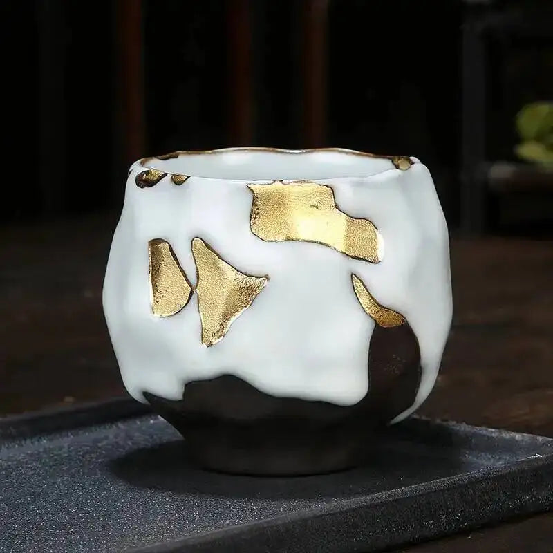 Japanese Coarse Ceramic Coffee Cup Handmade Tea Cup Kungfu Tea Cup Household Water Cup Oasis Select Dian Jin Chan Ji Bei
