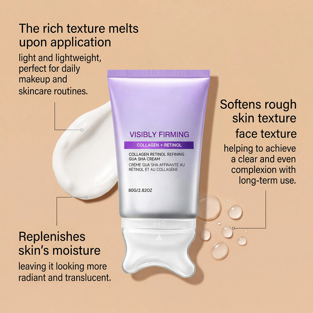 Instant Lifting Face Cream Sculpting Contour Gua Sha Cream Retinol Collagen Lift Sagging Skin Face Cheek Neck Scraping Therapy Oasis Select