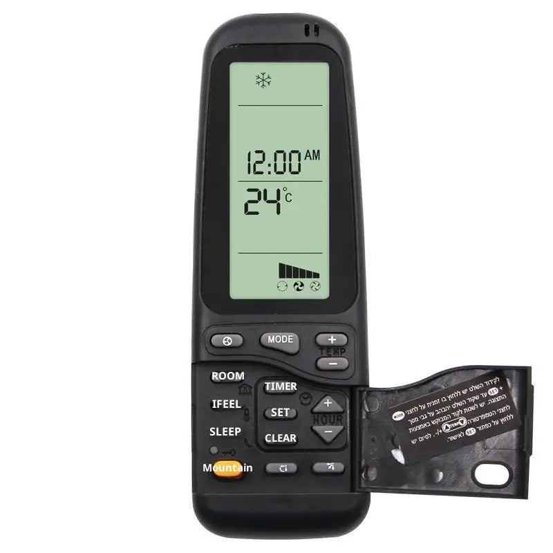Air Conditioning Remote Control RC-3/5 Replacement For Airwell/Electra Air Conditioner Also Compatible With RC-4 RC-7 Oasis Select Black